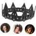 LIFKOME Tiara Crown Halloween Decor Party Photo Prop Party Cosplay Props Pu One Size Black - Buy Online on GoSupps.com
