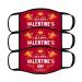 3PCS Valentine's Day Face Bandanas Couple Matching Face_Masks - Beast & Beauty- Reusable Cloth Face_Mask