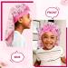 Kids Long Satin Sleep Cap with Elastic Tie - Pink Silky Braid Bonnet for Girls - Buy Online on GoSupps.com