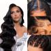 MEGALOOK Upgraded Glueless Wigs Bleached knots Body Wave Human Hair 13x4 Pre Cut Lace Front Wigs for Women 200% Density Human Hair Wig Pre Plucked with Baby Hair Natural Color 28 Inch 28 Inch 13x4 Lace Body Wave Wig