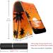 Leather Lipstick Case with Mirror - Mini Lip Gloss Organizer | Beach Palm Tree Sunset Design - Buy Online on GoSupps.com