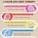 Facial Massager Skin Tightening with 4 Color LED Light Therapy | Professional Anti-Aging Care Tool for Elasticity and Wrinkle Reduction - Buy Online on GoSupps.com