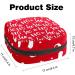 Shop Red Christmas Napkin Storage Bag for Women | Portable Menstruation & Bandage Organizer - HoHoHo Snowflake Design - Buy Online on GoSupps.com