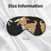 Brown Goat Print Unisex Sleep Eye Mask | Soft Comfort Eye Shade for Travel Yoga & Shift Work - Buy Online on GoSupps.com