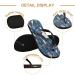 Shop Mnsruu Vintage Floral Unicorn Flip Flops Stylish Sandals for Home Spa & Travel | XL Size for Men & Women - Buy Online on GoSupps.com