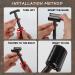 Double Edge Safety Razor Gift Set - Butterfly Open with Stand & 10 Swedish Platinum Blades | Matte Black | International Shipping Available - Buy Online on GoSupps.com