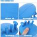 1 Pair Blue TPR Toe Separator Spacers for Women - Foot Correctors and Thumb Splint Set - Buy Online on GoSupps.com