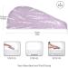Buy Lavender Flowers Dry Hair Cap - 2 Piece Quick Drying Towel Set with Button Headband | Super Absorbent & Comfortable | International Shipping - Buy Online on GoSupps.com