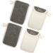 Baluue 8 Pcs Black Linen Soap Bag Exfoliating Mesh Sponge Soap Pocket Bar Soap Pouch Loofah Soap Bag Flax - Buy Online on GoSupps.com