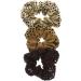 Zac's Alter Ego Set of 3 Assorted Brown Shades Suede Crochet Scrunchies - Buy Online on GoSupps.com