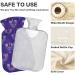Hanukkah Purple Hot Water Bottle with Cover - 2L Pain Relief Heating Bag for Hot & Cold Therapy - Buy Online on GoSupps.com