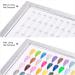 BNG 180 Colors Nail Display Book with 240 False Nail Tips in Silver Leather - Salon Gel Polish Sample Showing Tools - Buy Online on GoSupps.com