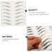 Mikinona 4 Sheets Waterproof Eyebrow Stickers Imitation Eyebrow 6d Hair-like Eyebrows Stickers Water Proof 4d 21x14.8cm Black - Buy Online on GoSupps.com