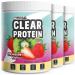 Clear protein vegan 1080g Strawberry Kiwi incredibly delicious & refreshing protein drink vegan Clear Whey Protein/ISO Clear Alternative with high-quality pea protein hydrolysate 56% protein Strawberry kiwi 360 g (3 Pack)
