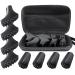 Nordic Walking Pole Rubber Puff Trekking Hiking Poles Rubber with Travel Case for All Walking Hiking Poles with Diameter of 10mm