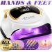 Buy OVLUX UV LED Nail Lamp 160W - Professional Nail Dryer with 3 Timers & LCD Display for Salon & Home Use - Buy Online on GoSupps.com