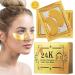 Voluxss 24K Gold Under Eye Treatment Mask - 20 Pairs Crystal Collagen Patches for Puffy Eyes, Dark Circles, Fine Lines & Wrinkles - Anti Aging Eye Gel Pads - Buy Online on GoSupps.com