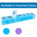 Apex 7 Day XXL Twice-A-Day Weekly Pill Organizer | Easy-Open See-Through Lids | Organize Medication & Vitamins | Assorted Colors - Buy Online on GoSupps.com