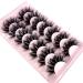 AMSDCN 6D Fluffy Faux Mink Cat Eye Eyelashes - 7 Pairs Pack (FC-2) - Buy Online on GoSupps.com