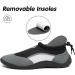 Mishansha Unisex Bathing Shoes - Lightweight Breathable Non-Slip Barefoot Shoes with Thick Sole | Size 36-46 | Black Soot 43 EU - International Shipping Available - Buy Online on GoSupps.com
