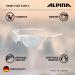 Alpina Twist Five S HR V - Self-Tinting Break-Resistant Fog-Free Sports & Bicycle Glasses - 100% UV Protection for Adults - White Gloss - Buy Online on GoSupps.com