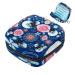 Artistic women's binding-up bags with an abstract flower pattern large menstrual cup pocket with zipper periodic inserts bags panty lips tampons for girls and women multicolored 03