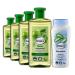 DealStory Balea Sensitive Shampoo for Damaged/Damaged Hair Dry Hair + Birch Hair Lotion 4 x 500 ml for Flaky and Slightly Oily Hair