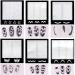 MWoot 1275 Nail Art French Stencils & Tip Stickers Set - DIY Gel Nail Design Brushes & Guides for Perfect Manicures - Buy Online on GoSupps.com