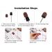 50pcs Nail Drill Grinding Straps - Fine Sand Polishing for Acrylic Nails Manicure & Pedicure - Buy Online on GoSupps.com