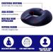 Pressure Relief Seat Cushion Sciatica Pillow Premium Memory Foam Washable Orthopedic Seat Cushions for Sciatica for Back Coccyx Tailbone Pain Relief Gray - Buy Online on GoSupps.com