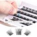 Lanciley Cluster Lashes 50 pcs | 10-16mm Individual Eyelash Extensions | Reusable False Eyelashes - Blossom Style Black - Buy Online on GoSupps.com
