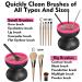 Portable Electric Makeup Brush Cleaner Machine - Automatic Spinner Tool for All Size Brushes - Cleans and Dries Brushes Quickly - Ideal Gift for Women, Girlfriend, Wife, Mom, Daughter (Black) - Buy Online on GoSupps.com