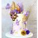 JEVENIS Purple Cake Decorations - Rose Butterfly Palm Leaves & Disco Balls for Wedding Cakes | Stunning Tortendeko Collection - Buy Online on GoSupps.com