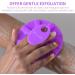 Beautail Silicone Body Brush - Gentle Peeling Shower Brush for Sensitive Skin | Hygienic & Durable | Ideal for Men & Women - Purple - Buy Online on GoSupps.com