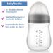 MiaMia 3x Baby Bottles with Anti-Colic Teat Size S - 140 ml Transparent Grey Silicone Teats - Safe & Durable PP Bottles for Happy Feeding - Buy Online on GoSupps.com