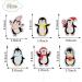 GUGUWEN Glitter Set Of 18 Glitter Winter Penguin Cupcake Topper Cute Penguin Interesting Funny Cupcake Dessert Toppers Winter Christmas Happy New Year Party Decorations Party Decor - Buy Online on GoSupps.com