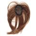Buy Mini Clip-In Hairpiece with Straight Bangs - Black/Brown | Instant Hair Transformation - Buy Online on GoSupps.com