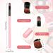 48-Piece Small Concealer Brush Set in Pink - Portable Lip & Eyebrow Brushes for Makeup - Synthetic Fiber Beauty Tools for Blending & Buffing - Buy Online on GoSupps.com