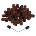 Nail Sanding Drill Bit Nail Sanding Heads Nail Grinding Heads 120# Grit Nail Art Sanding Caps Manicure Polishing Grinding Bands Nail Drill Bits Set with Shaft