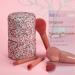 Buy XhuangTech 5Pcs Makeup Brush Set Premium Synthetic Brushes with Bling Rhinestone Case for Flawless Foundation Powder and Eye Makeup (Pink) International Shipping Available - Buy Online on GoSupps.com