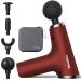 Small Massage Gun,Deep Tissue Massager Percussion Portable Massage Gun Message Gun Muscle Massager Massage Gun for Athletes with Case Fascia Gun LCD Touch Screen,Red