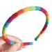 LYWYOUDDKH Women s Autumn Plush Headband - Rainbow Striped Elastic Hairband for Styling | International Shipping Available - Buy Online on GoSupps.com
