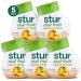 Stur real fruit - PEACH MANGO - Pack of 5 - 1.62 Fl Oz.