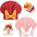 Efficieint - New Super Absorbent Hair Towel Wrap for Wet Hair Microfiber Wet Hair Towel Wrap for Curly Hair Plopping and Extra Long Hair Quick Drying 11.02*9.84in Pink Red