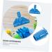 Detachable Mop Head Clamp - Adjustable Mop Clip for Floor Cleaning | Durable Plastic Accessories 28c Blue - Perfect Replacement for Mop Handle - Buy Online on GoSupps.com