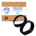 Bracelet with movement disease adjustable Velcro fastener anti-indulgence bracelet for sea car air natural healing discrete ligaments (couple) black (black Xlarge 25.4 cm) black Xlarge 10 "