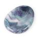 Artistone Rainbow Fluorite Crystal Chakra Thumb Worry Stone Teardrop Reiki Healing Stone Pocket Palm Stones for Anxiety Stress Relief Meditation Therapy Geometry Home Decorations