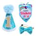 BIPY Dog 1st Birthday Hat Bandana Bowtie for Girls Boys Small Medium Dogs Cats Soft Bibs Doggy Party Grooming Supplies Adjustable Pet Collar Bowtie Celebration Birthday Bandana Shipped Randomly B-BLUE-HatBandanaBowtie