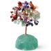 Xiannvxi crystals life tree decoration feng shui colorful chakra money-building crystal tree natural gemstones stones decoration Tree of life drum stones base bonsai tree decoration article spiritual f-clear quartz
