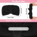 Buy Spa Bowknot Headband for Women - Coral Fleece Makeup Hair Band | Elastic Cosmetic Headband for Shower & Skincare - Black - Buy Online on GoSupps.com